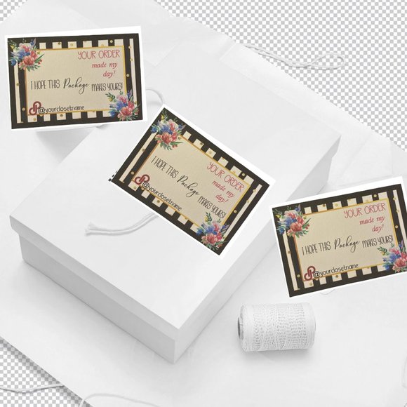 Thank You Card,  Your Order Made My Day - Picture 2 of 12